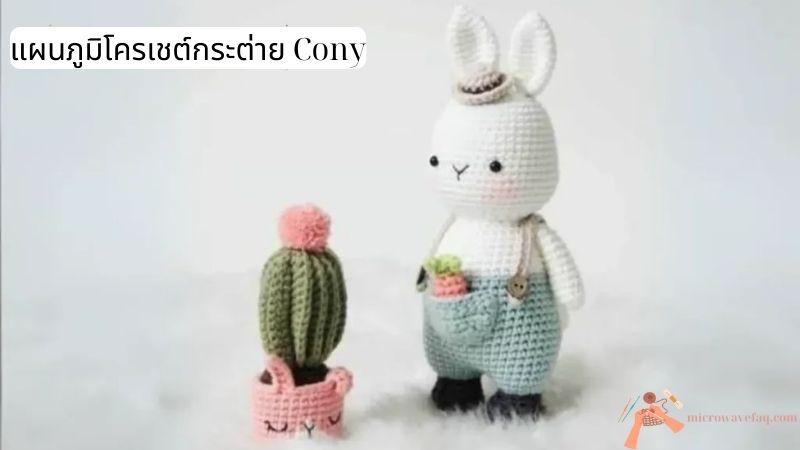 แผนภูมิโครเชต์กระต่าย Cony